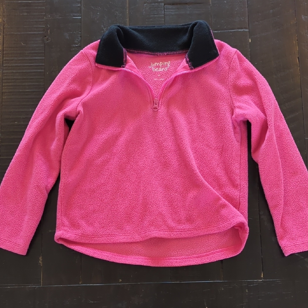 Jumping Beans Pink Fleece Kids Pullover